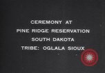 Image of Native American Indian Oglala Sioux tribesmen South Dakota United States USA, 1913, second 34 stock footage video 65675075276