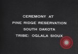Image of Native American Indian Oglala Sioux tribesmen South Dakota United States USA, 1913, second 36 stock footage video 65675075276