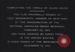Standbild Rodman Wanamaker kennen Expedition Flagge Anhebung Zeremonie New York United States USA, 1913, aus Sekunde 3 historischem Filmmaterial Videoclip 65675075277