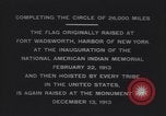Standbild Rodman Wanamaker kennen Expedition Flagge Anhebung Zeremonie New York United States USA, 1913, aus Sekunde 4 historischem Filmmaterial Videoclip 65675075277