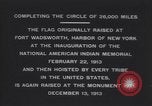 Standbild Rodman Wanamaker kennen Expedition Flagge Anhebung Zeremonie New York United States USA, 1913, aus Sekunde 19 historischem Filmmaterial Videoclip 65675075277