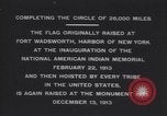 Standbild Rodman Wanamaker kennen Expedition Flagge Anhebung Zeremonie New York United States USA, 1913, aus Sekunde 27 historischem Filmmaterial Videoclip 65675075277