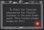 Standbild Pueblo Dorf der Indianer United States USA, 1920, aus Sekunde 32 historischem Filmmaterial Videoclip 65675075278