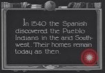 Standbild Pueblo Dorf der Indianer United States USA, 1920, aus Sekunde 35 historischem Filmmaterial Videoclip 65675075278