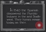 Standbild Pueblo Dorf der Indianer United States USA, 1920, aus Sekunde 37 historischem Filmmaterial Videoclip 65675075278