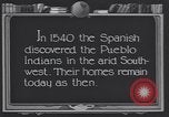 Standbild Pueblo Dorf der Indianer United States USA, 1920, aus Sekunde 40 historischem Filmmaterial Videoclip 65675075278