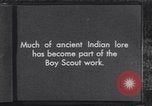 Image of Native American Indian Boy Scouts demonstrate skills United States USA, 1933, second 1 stock footage video 65675075295