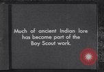 Image of Native American Indian Boy Scouts demonstrate skills United States USA, 1933, second 3 stock footage video 65675075295