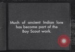 Image of Native American Indian Boy Scouts demonstrate skills United States USA, 1933, second 9 stock footage video 65675075295