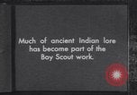Image of Native American Indian Boy Scouts demonstrate skills United States USA, 1933, second 10 stock footage video 65675075295