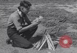 Image of Native American Indian Boy Scouts demonstrate skills United States USA, 1933, second 30 stock footage video 65675075295