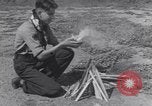 Image of Native American Indian Boy Scouts demonstrate skills United States USA, 1933, second 33 stock footage video 65675075295
