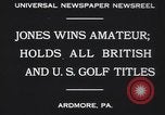 Immagine di Bobby Jones Ardmore Pennsylvania USA, 1930, secondo 4 filmato di repertorio 65675075488