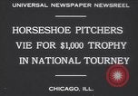 Image of horseshoe tossers Chicago Illinois USA, 1930, second 7 stock footage video 65675075490