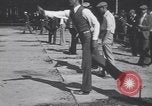 Image of horseshoe tossers Chicago Illinois USA, 1930, second 11 stock footage video 65675075490