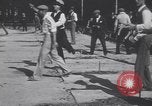 Image of horseshoe tossers Chicago Illinois USA, 1930, second 14 stock footage video 65675075490