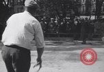 Image of horseshoe tossers Chicago Illinois USA, 1930, second 46 stock footage video 65675075490