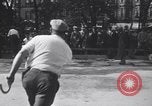 Image of horseshoe tossers Chicago Illinois USA, 1930, second 47 stock footage video 65675075490