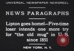Image of Sir Thomas Lipton New York United States USA, 1930, second 1 stock footage video 65675075491