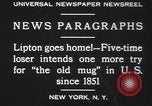 Image of Sir Thomas Lipton New York United States USA, 1930, second 5 stock footage video 65675075491