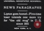 Image of Sir Thomas Lipton New York United States USA, 1930, second 9 stock footage video 65675075491