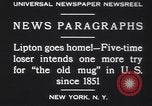 Image of Sir Thomas Lipton New York United States USA, 1930, second 12 stock footage video 65675075491
