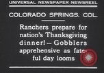 Standbild gobbler Puten Colorado Springs Colorado USA, 1930, aus Sekunde 4 historischem Filmmaterial Videoclip 65675075494