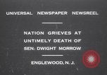 Standbild Senator Dwight Morrow North Haven Maine USA, 1931, aus Sekunde 1 historischem Filmmaterial Videoclip 65675075500