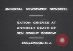 Standbild Senator Dwight Morrow North Haven Maine USA, 1931, aus Sekunde 10 historischem Filmmaterial Videoclip 65675075500