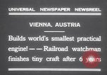 Standbild kleinsten Motor Wien Österreich, 1931, aus Sekunde 10 historischem Filmmaterial Videoclip 65675075502