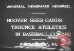 Standbild Präsident Herbert Hoover Philadelphia Pennsylvania USA, 1931, aus Sekunde 4 historischem Filmmaterial Videoclip 65675075506