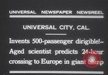 Image of airship Universal City California USA, 1931, second 8 stock footage video 65675075520