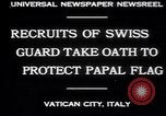 Image Les gardes suisses prêtent serment Cité du Vatican à Rome Italie, 1930, de la seconde 3 séquences d'archives historiques vidéo 65675075537