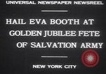Image of Evangeline Booth New York United States USA, 1930, second 3 stock footage video 65675075539