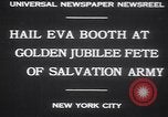 Image of Evangeline Booth New York United States USA, 1930, second 4 stock footage video 65675075539
