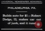 Standbild Robert Dodge Philadelphia Pennsylvania USA, 1930, aus Sekunde 1 historischem Filmmaterial Videoclip 65675075543