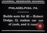 Standbild Robert Dodge Philadelphia Pennsylvania USA, 1930, aus Sekunde 3 historischem Filmmaterial Videoclip 65675075543