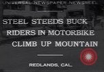 Image MOTO Hill Climb contest Redlands California USA, 1930, de la seconde 1 séquences d'archives historiques vidéo 65675075544