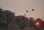 Image of UH-1D Iroquois helicopters Pleiku South Vietnam, 1969, second 15 stock footage video 65675075563
