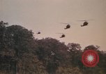 Image of UH-1D Iroquois helicopters Pleiku South Vietnam, 1969, second 16 stock footage video 65675075563