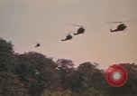 Image of UH-1D Iroquois helicopters Pleiku South Vietnam, 1969, second 19 stock footage video 65675075563