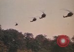 Image of UH-1D Iroquois helicopters Pleiku South Vietnam, 1969, second 20 stock footage video 65675075563