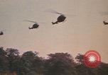 Image of UH-1D Iroquois helicopters Pleiku South Vietnam, 1969, second 22 stock footage video 65675075563