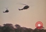 Image of UH-1D Iroquois helicopters Pleiku South Vietnam, 1969, second 24 stock footage video 65675075563