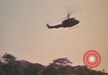 Image of UH-1D Iroquois helicopters Pleiku South Vietnam, 1969, second 28 stock footage video 65675075563