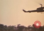 Image of UH-1D Iroquois helicopters Pleiku South Vietnam, 1969, second 32 stock footage video 65675075563