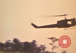 Image of UH-1D Iroquois helicopters Pleiku South Vietnam, 1969, second 33 stock footage video 65675075563
