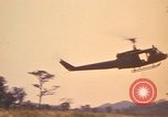 Image of UH-1D Iroquois helicopters Pleiku South Vietnam, 1969, second 34 stock footage video 65675075563