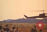 Image of UH-1D Iroquois helicopters Pleiku South Vietnam, 1969, second 37 stock footage video 65675075563