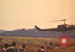 Image of UH-1D Iroquois helicopters Pleiku South Vietnam, 1969, second 38 stock footage video 65675075563